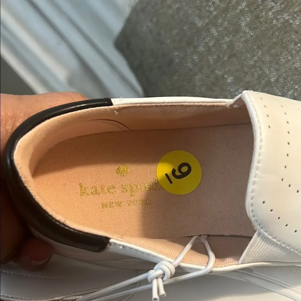 Women’s Kate Spade White Slip-On Shoes
